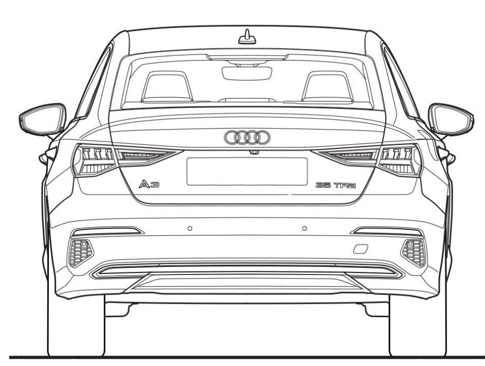 Audi A3 Kleurplaat