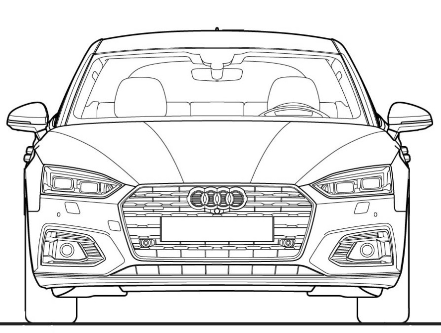 Audi A5 Kleurplaat