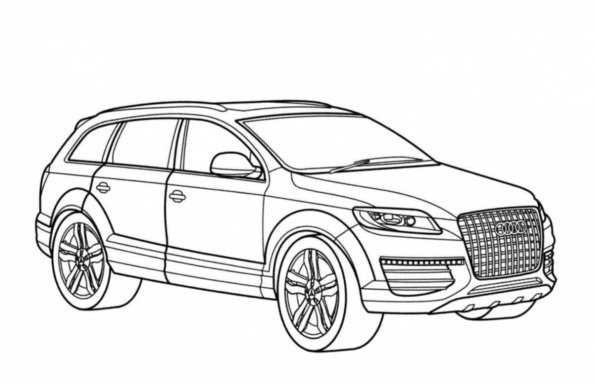 Audi Q5 Kleurplaat