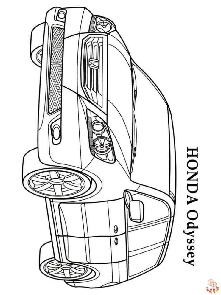 Honda Odyssey Kleurplaat