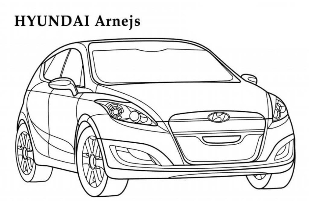 Hyundai Arnejs Kleurplaat